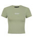 Ladies Luxe Cropped T-Shirt - Sage