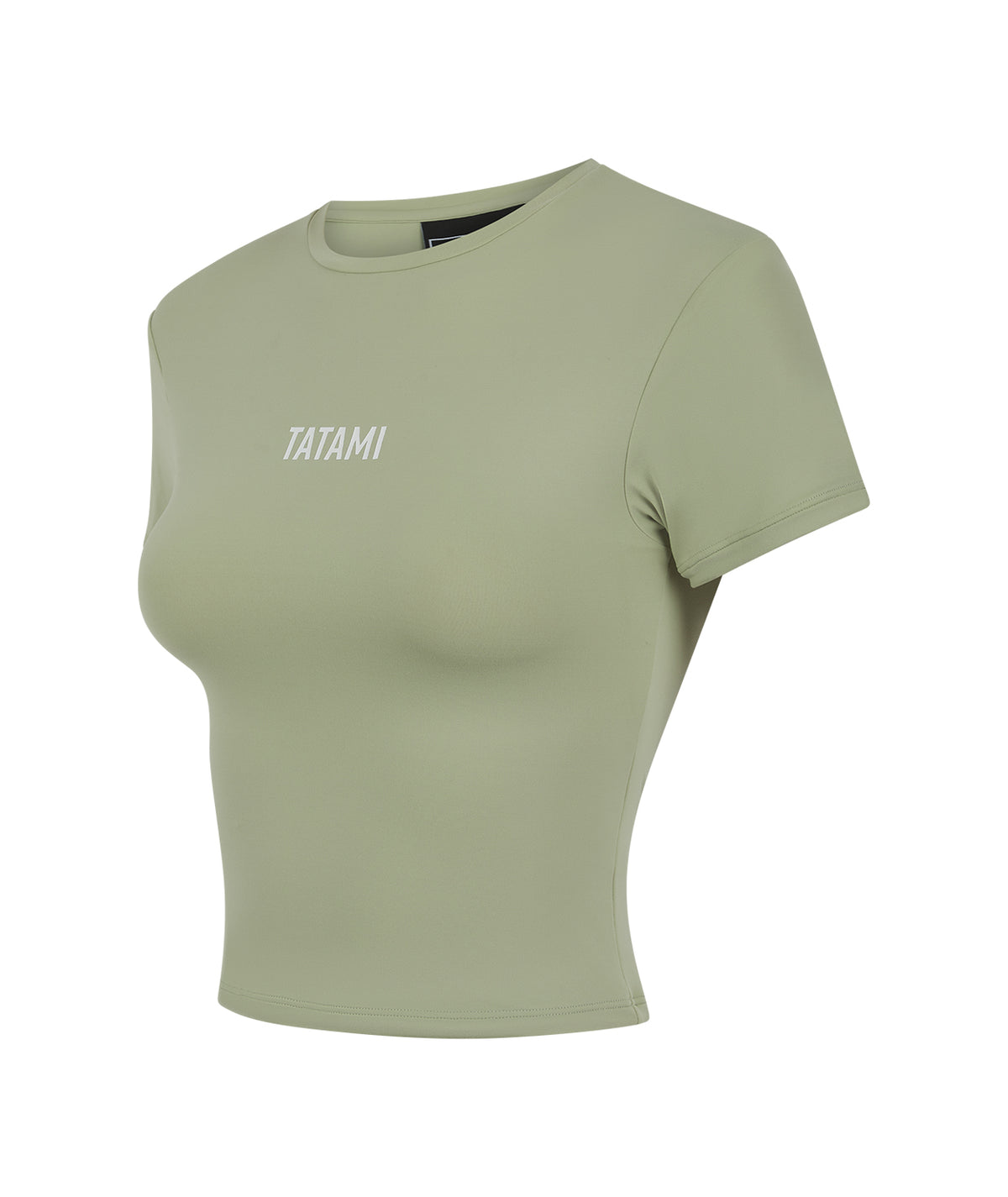 Ladies Luxe Cropped T-Shirt - Sage