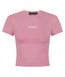 Ladies Luxe Cropped T-Shirt - Blush