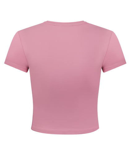 Ladies Luxe Cropped T-Shirt - Blush