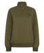 Ladies Quarter Zip Jumper - Khaki