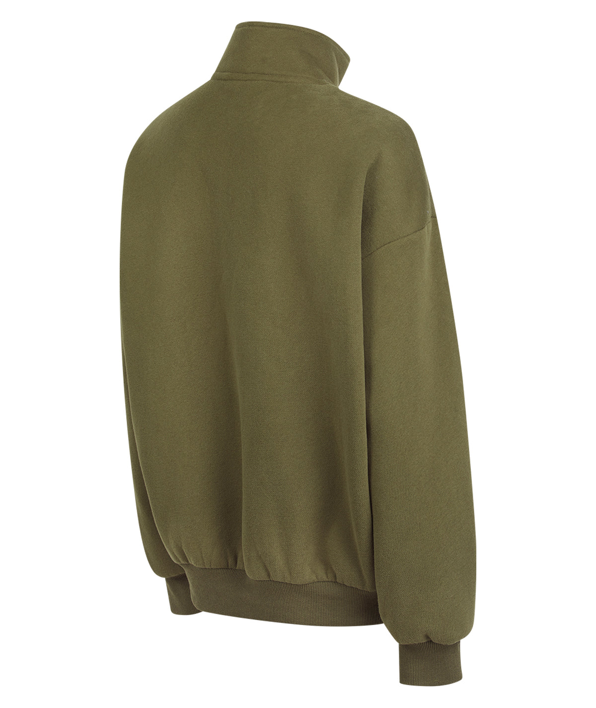 Ladies Quarter Zip Jumper - Khaki
