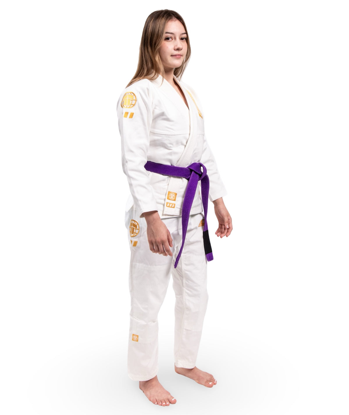 Ladies Pro Series Gi - White & Champion Gold