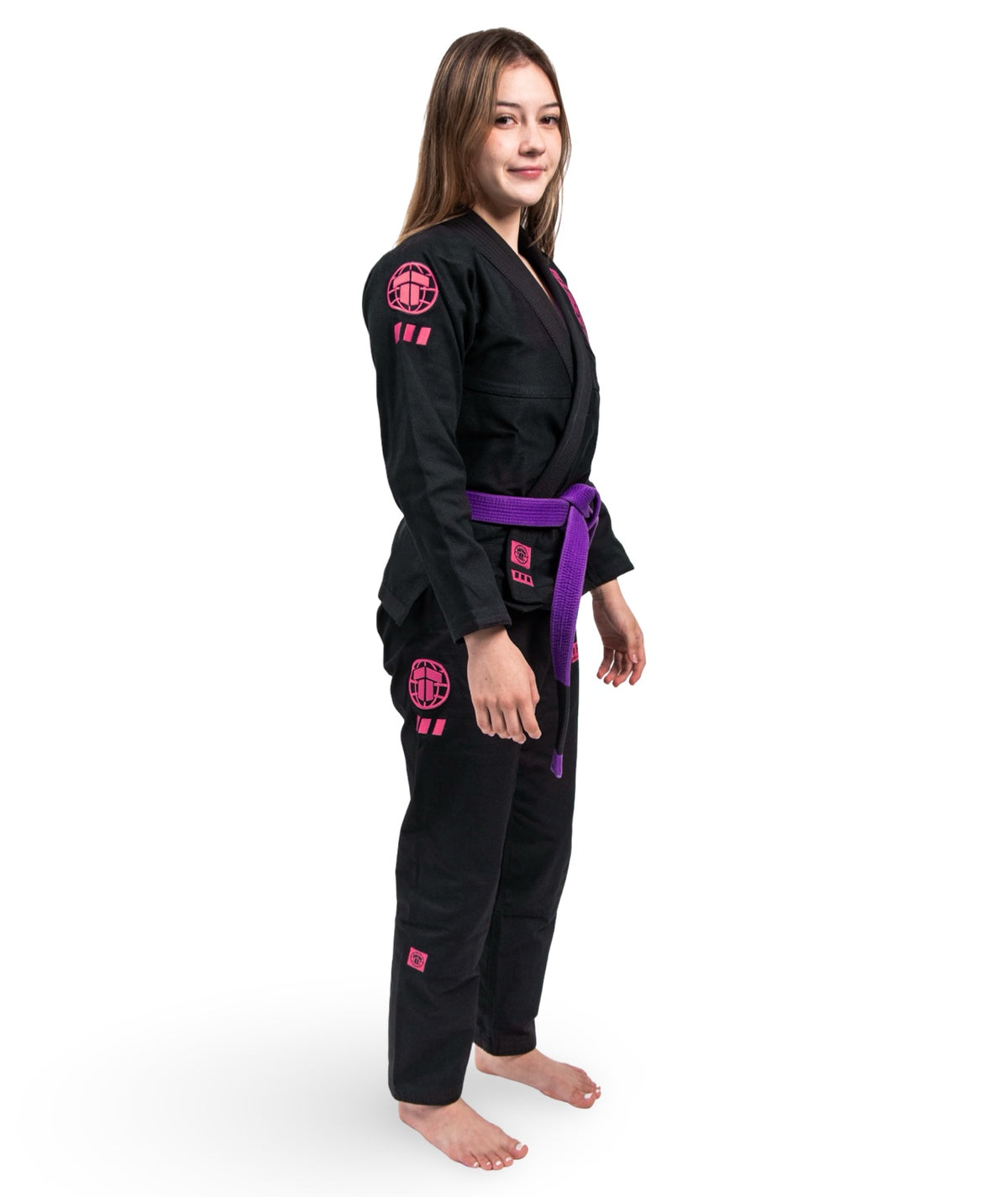 Ladies Pro Series Gi - Black & Wild Rose