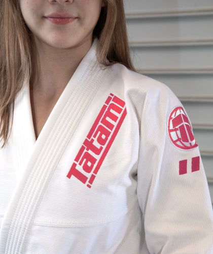 Ladies Pro Series Gi - White & Wild Rose