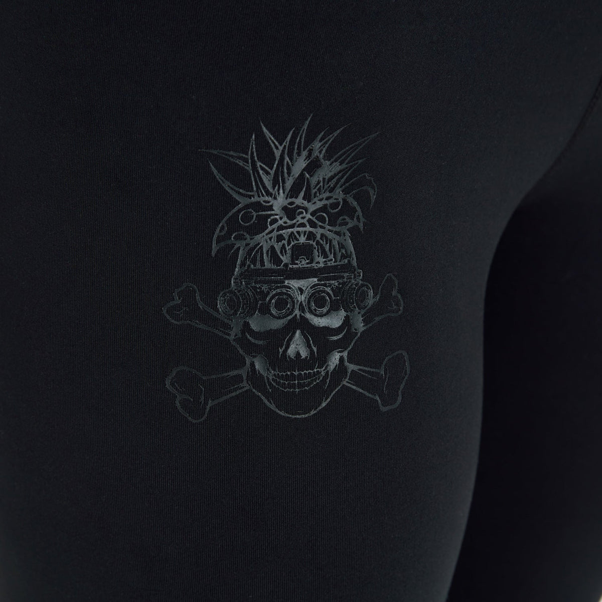 Ladies REORG Pineapple Compression Shorts - Black