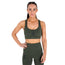 Ladies REORG Pineapple Sports Bra - Khaki