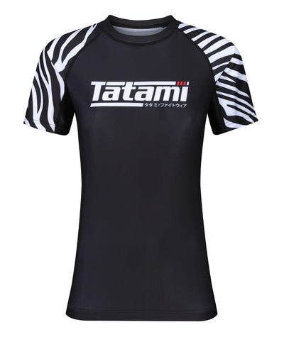 Ladies Recharge Rash Guard - Zebra