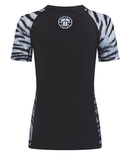 Ladies Recharged Rash Guard - Grey Tiger