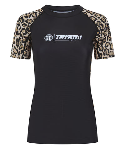 Ladies Recharged Rash Guard - Leopard