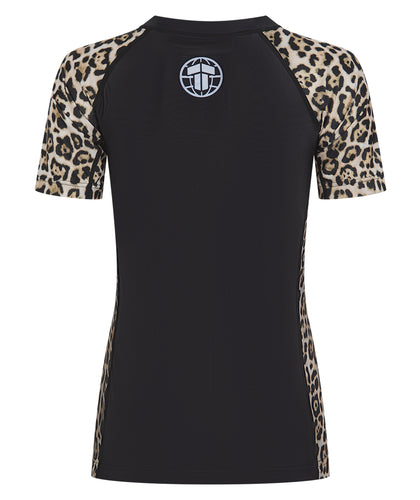 Ladies Recharged Rash Guard - Leopard