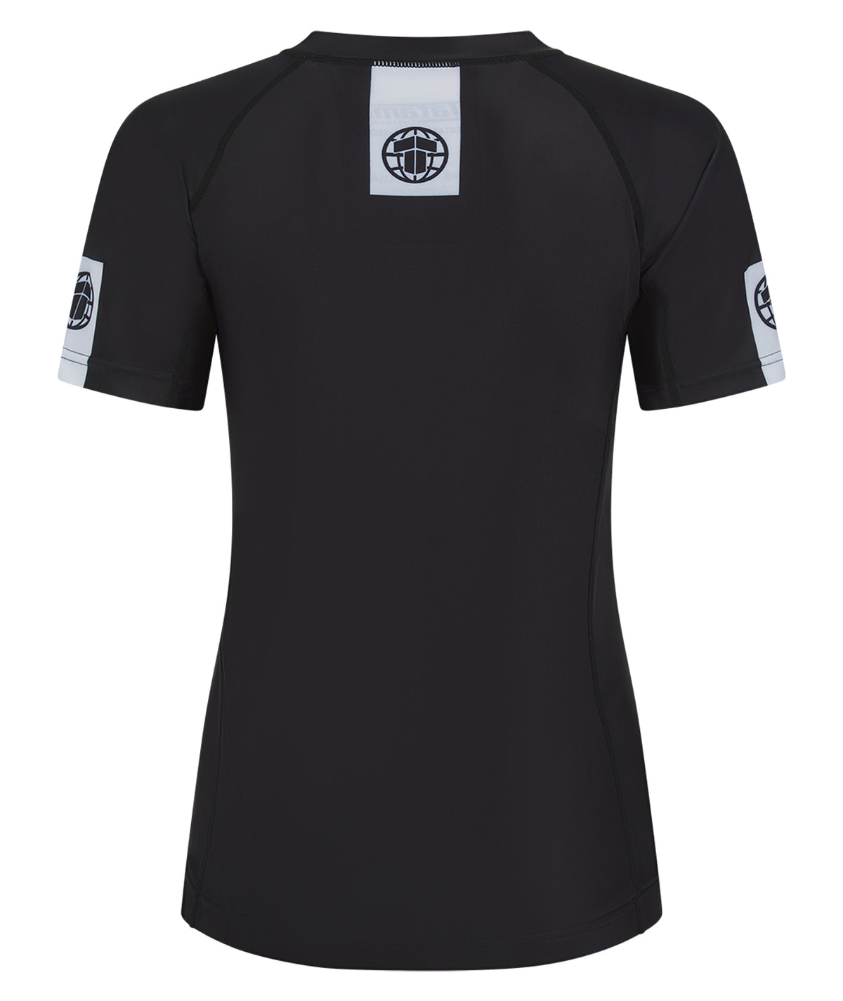 Ladies IBJJF Ranked Short Sleeve Rash Guard - Black