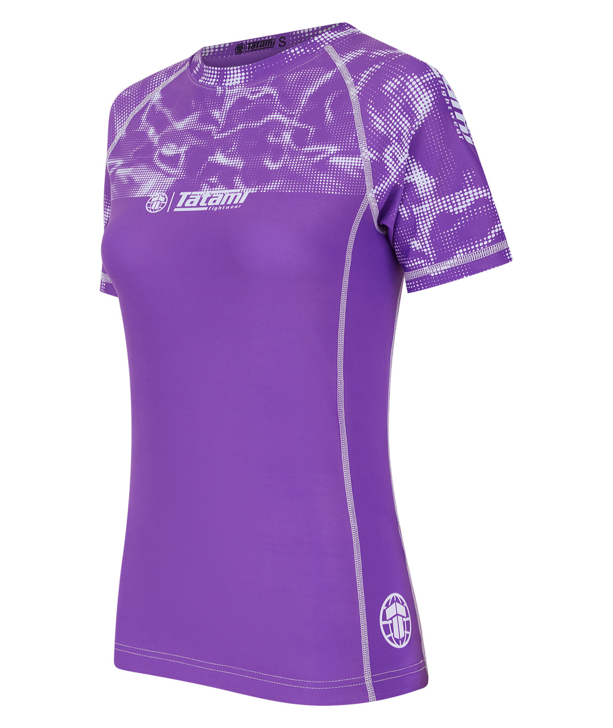 Ladies Smoke Rash Guard - Purple