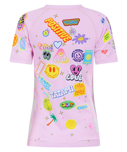 Ladies Sticker Bomb Rash Guard
