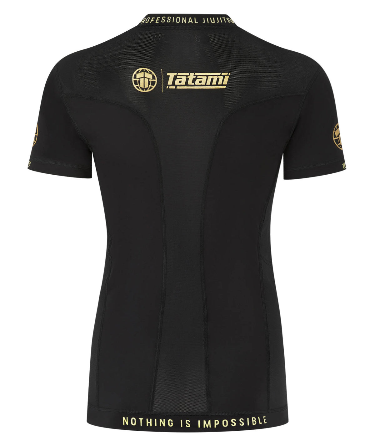Ladies Tatami Pro Rash Guard - Black & Gold