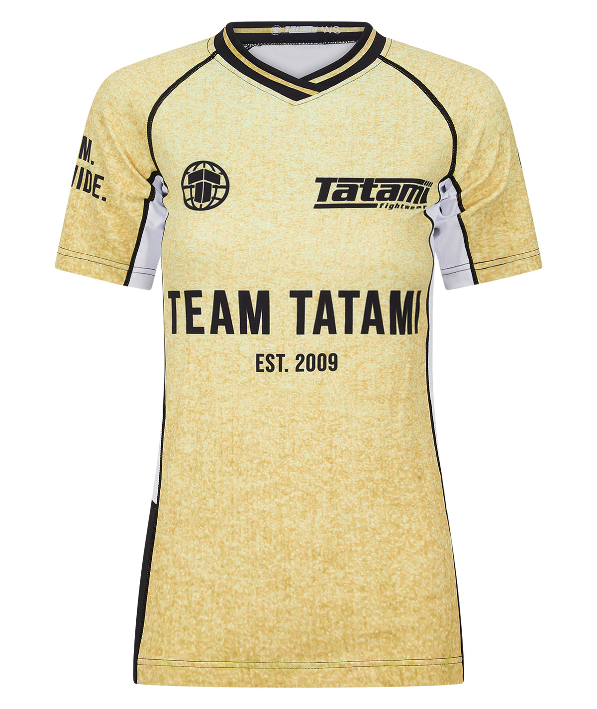 Ladies Team Tatami Short Sleeve Rash Guard - Gold