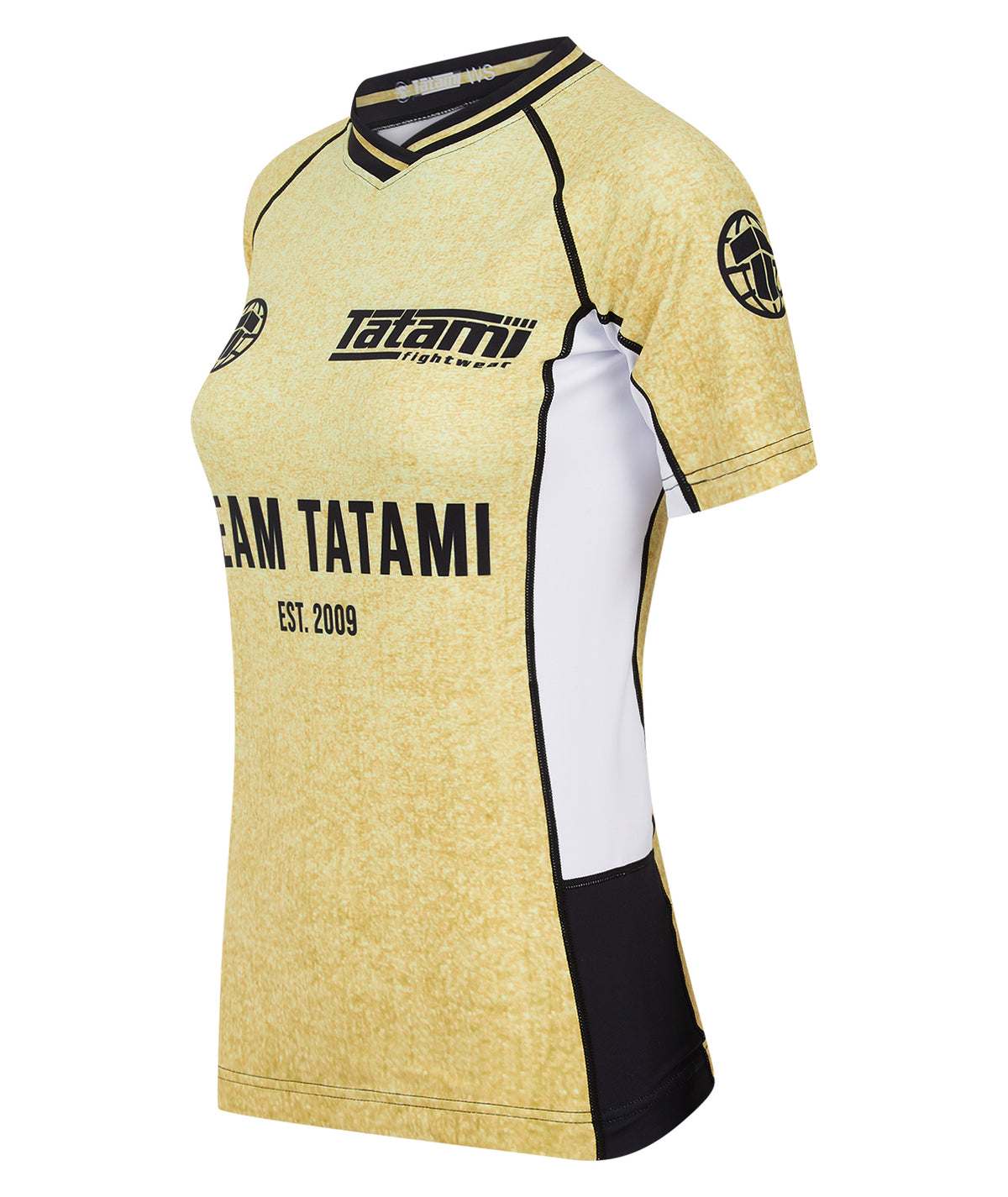 Ladies Team Tatami Short Sleeve Rash Guard - Gold