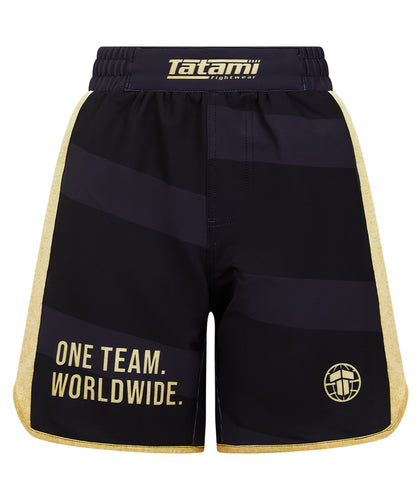 Ladies Team Tatami Shorts - Black & Gold