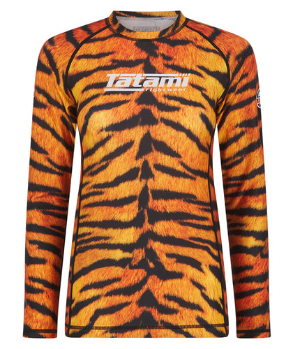 Ladies Helena Long Sleeve Rash Guard - Tiger