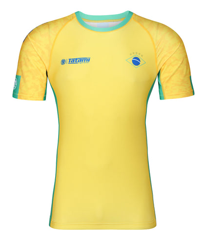 Abstract Rash Guard - Brazil