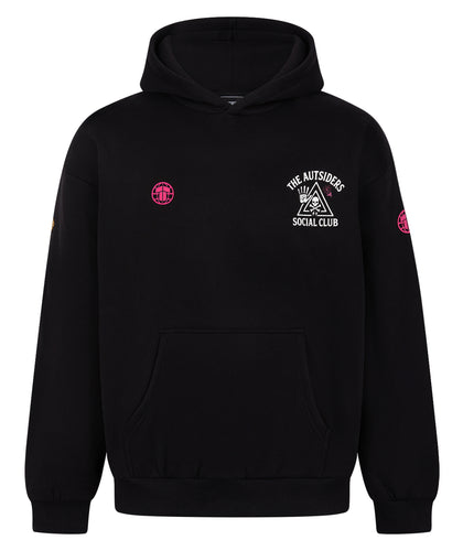 Autsiders Social Club Oversized Hoodie - Black