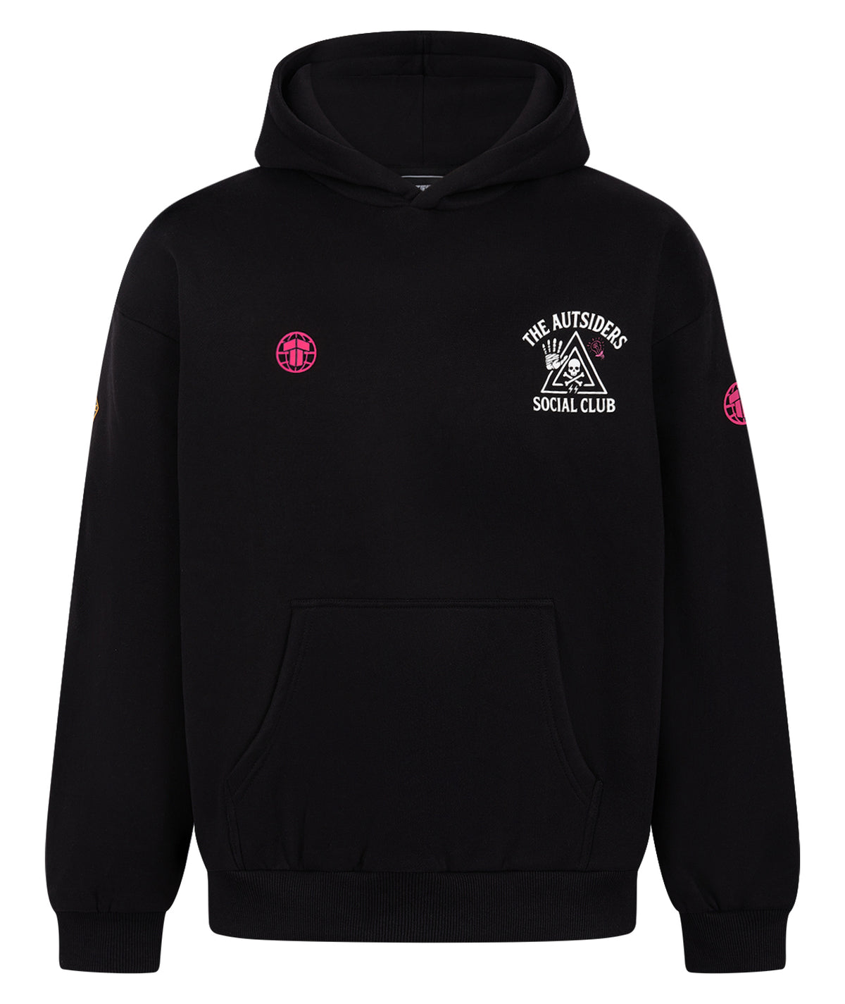 Autsiders Social Club Oversized Hoodie - Black