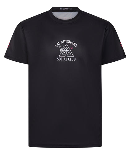 Autsiders Social Club Mesh Grapple T-Shirt - Black
