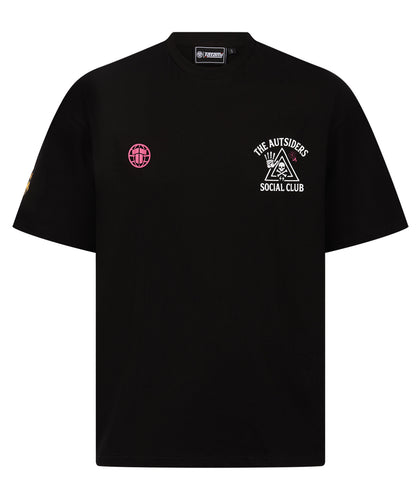 Autsiders Social Club Oversized T-Shirt - Black