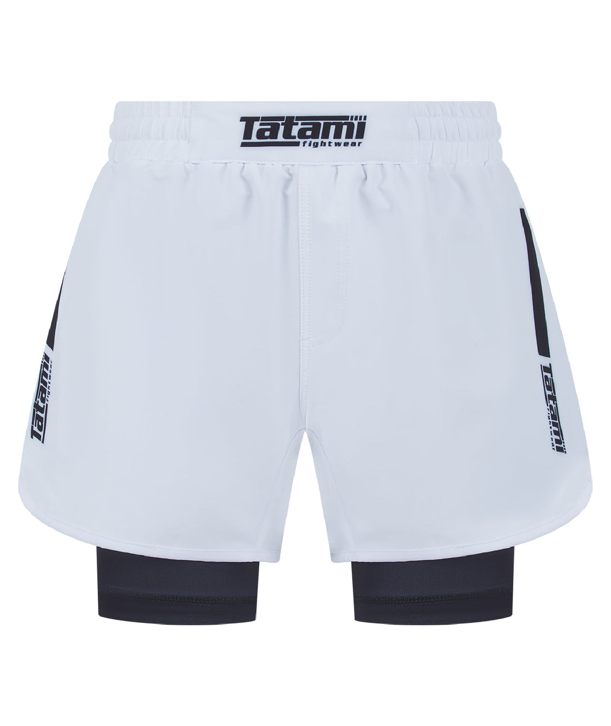 IBJJF Ranked Hybrid Shorts - Black & White