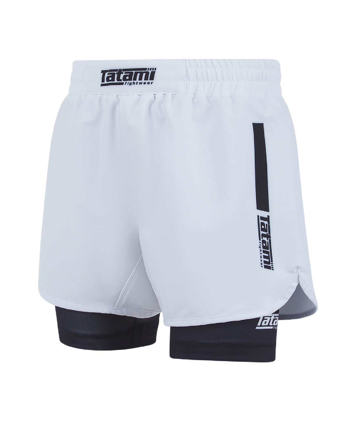 IBJJF Ranked Hybrid Shorts - Black & White