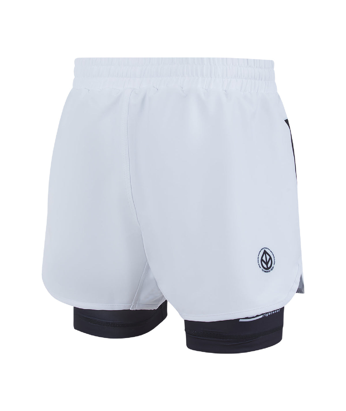 IBJJF Ranked Hybrid Shorts - Black & White