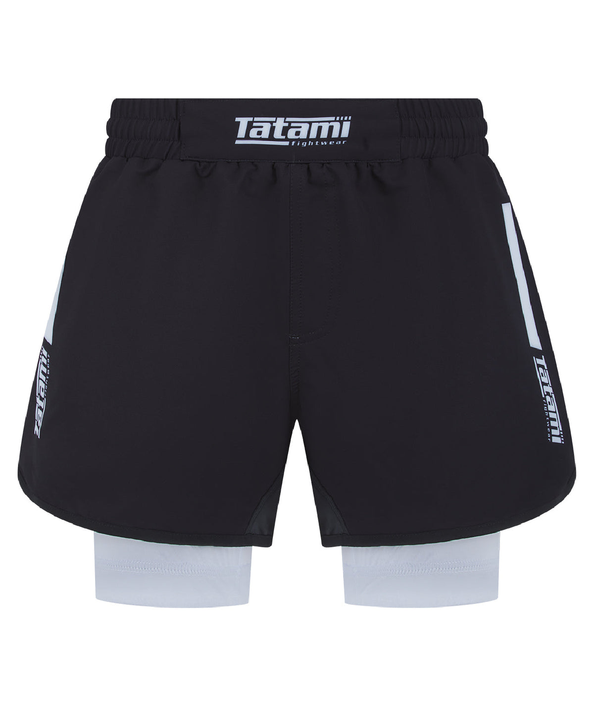 IBJJF Ranked Hybrid Shorts - White