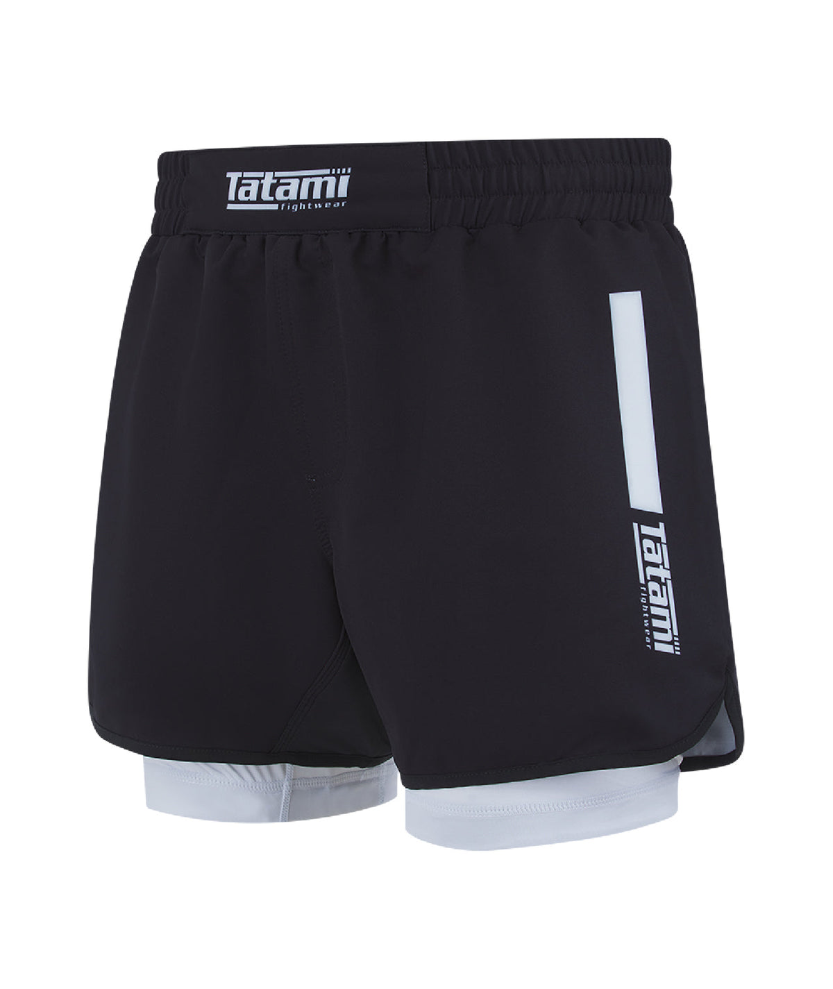 IBJJF Ranked Hybrid Shorts - White