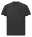 Tatami Globe Stonewashed T-Shirt - Black On Grey