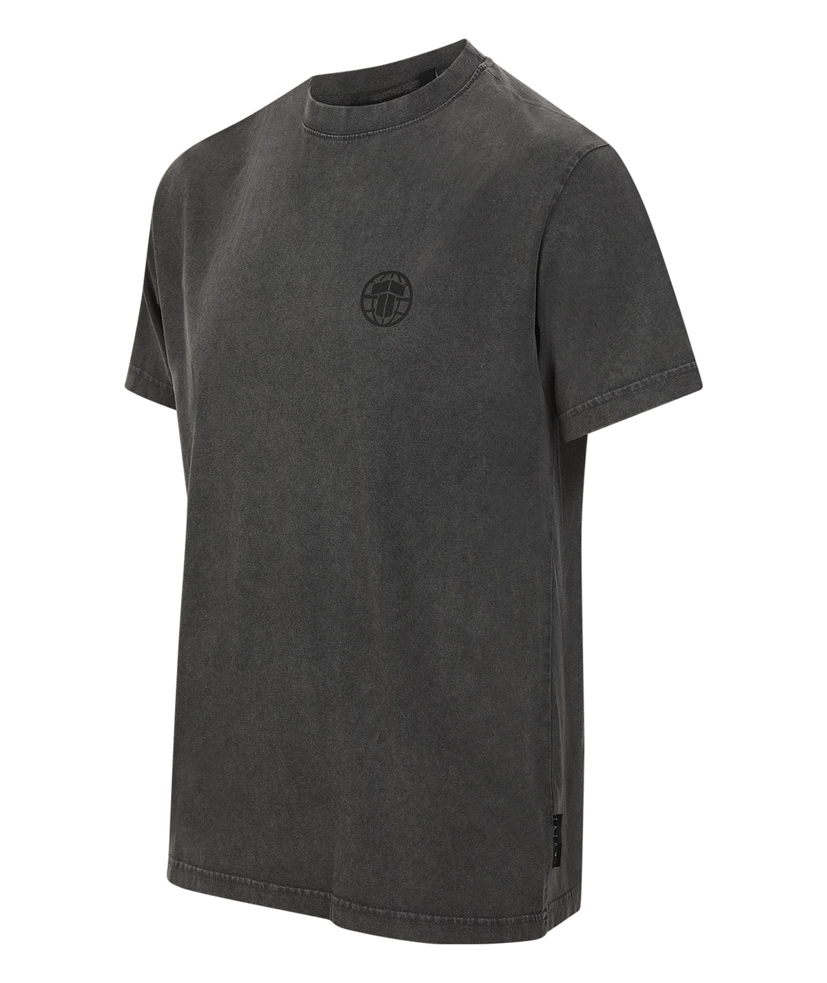 Tatami Globe Stonewashed T-Shirt - Black On Grey