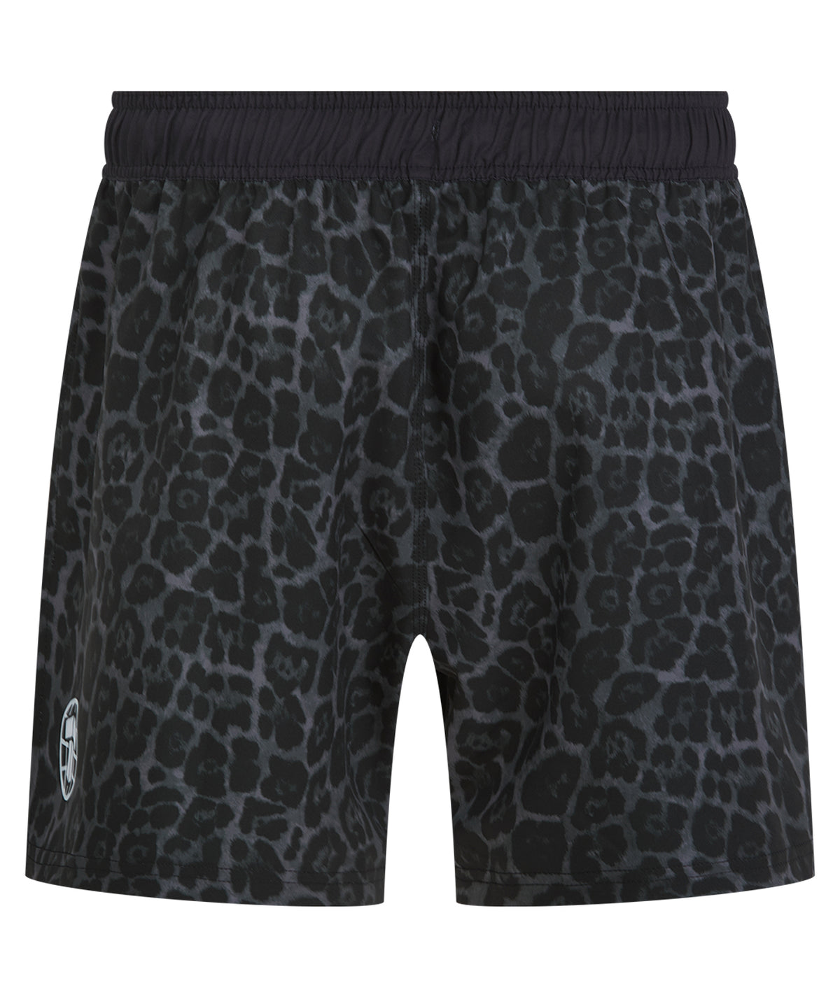 High Split MMA Shorts - Black Leopard