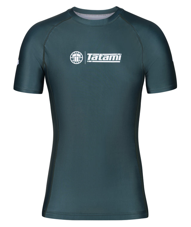 Image of Tatami Fightwear Impact Short Sleeve Rash Guard - Green