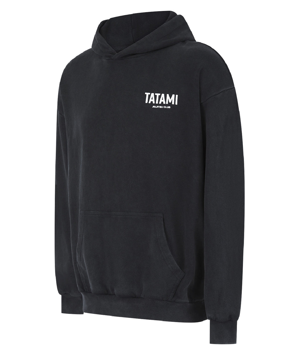 JJ Club Oversized Stonewashed Cotton Hoodie - Grey