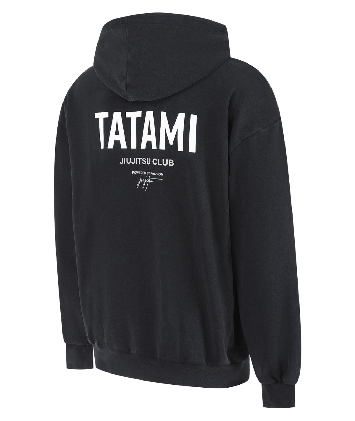 JJ Club Oversized Stonewashed Cotton Hoodie - Grey