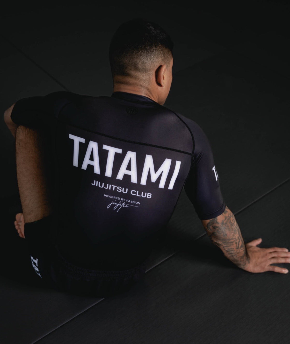 JJ Club Short Sleeve Rash Guard - Black