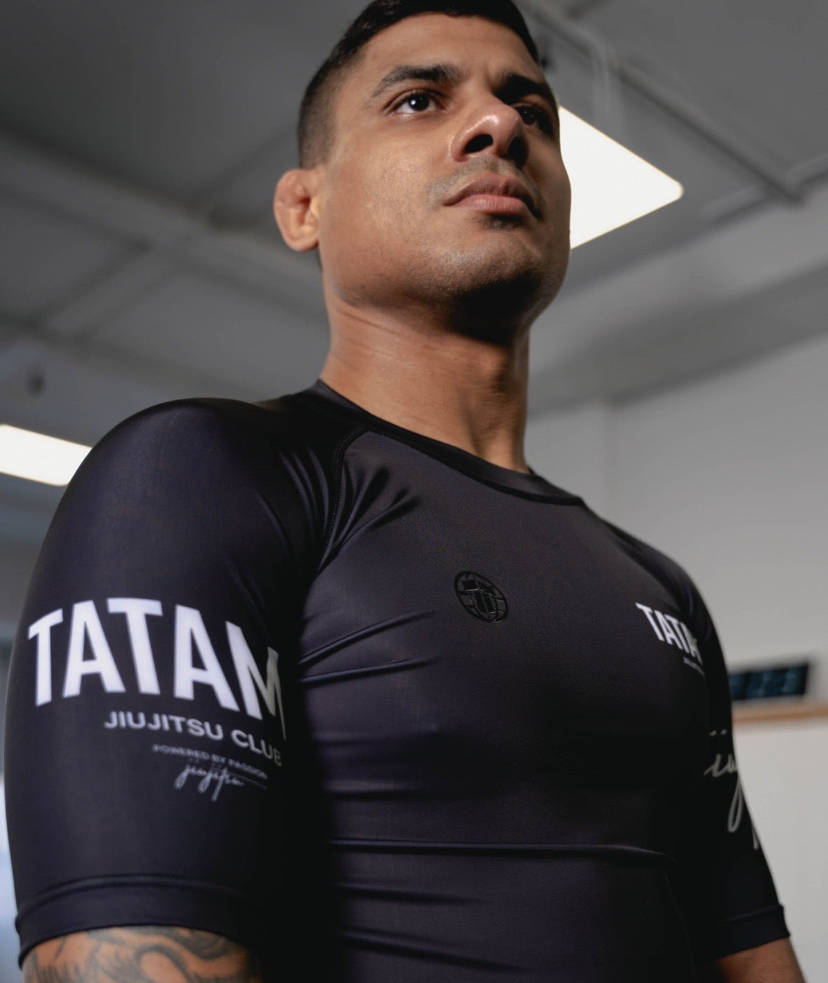 JJ Club Short Sleeve Rash Guard - Black