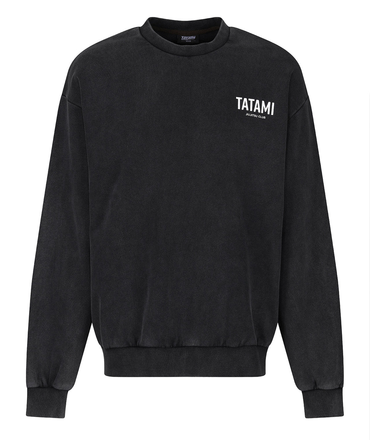 JJ Club Oversized Stonewashed Cotton Sweatshirt - Grey