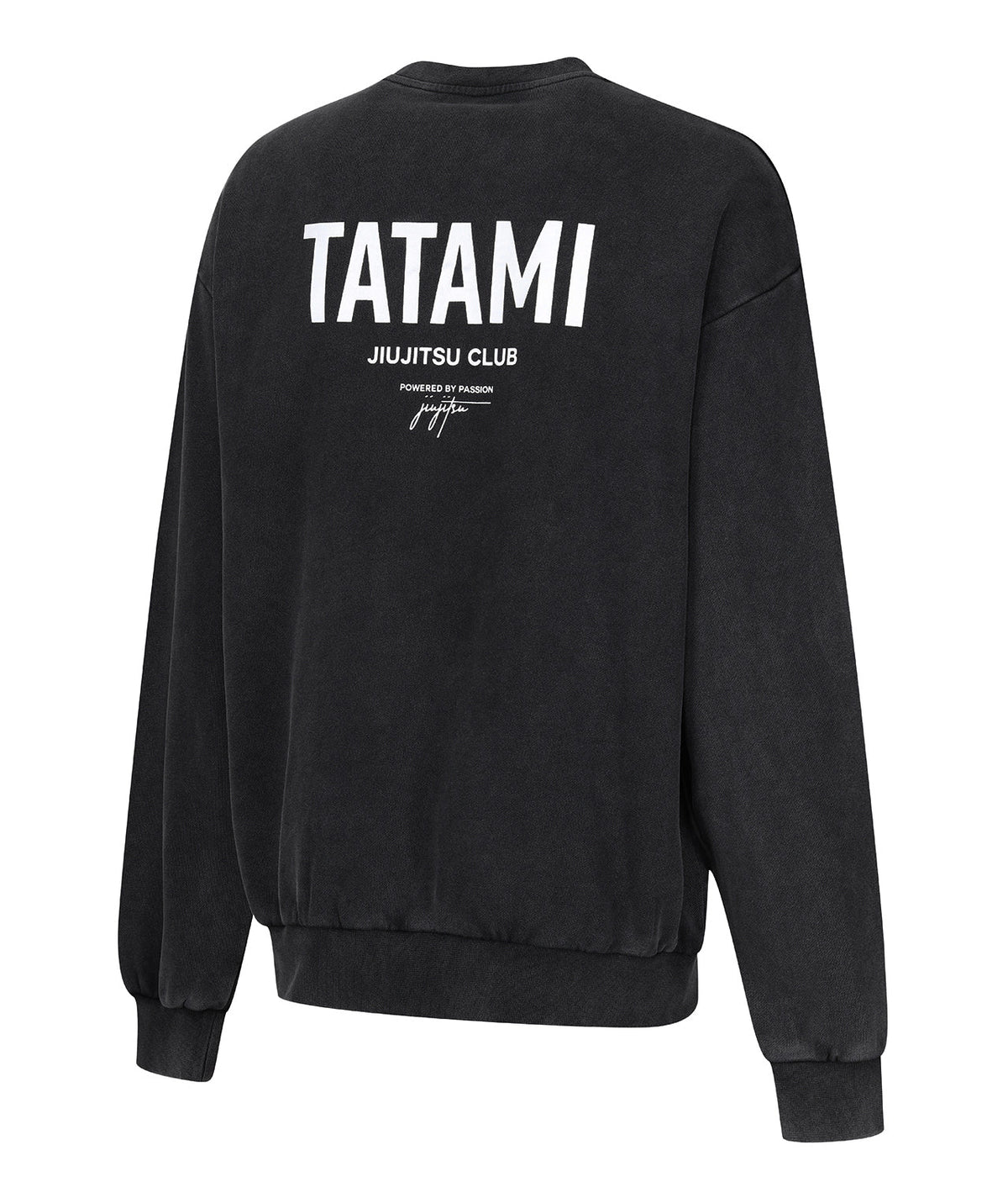 JJ Club Oversized Stonewashed Cotton Sweatshirt - Grey