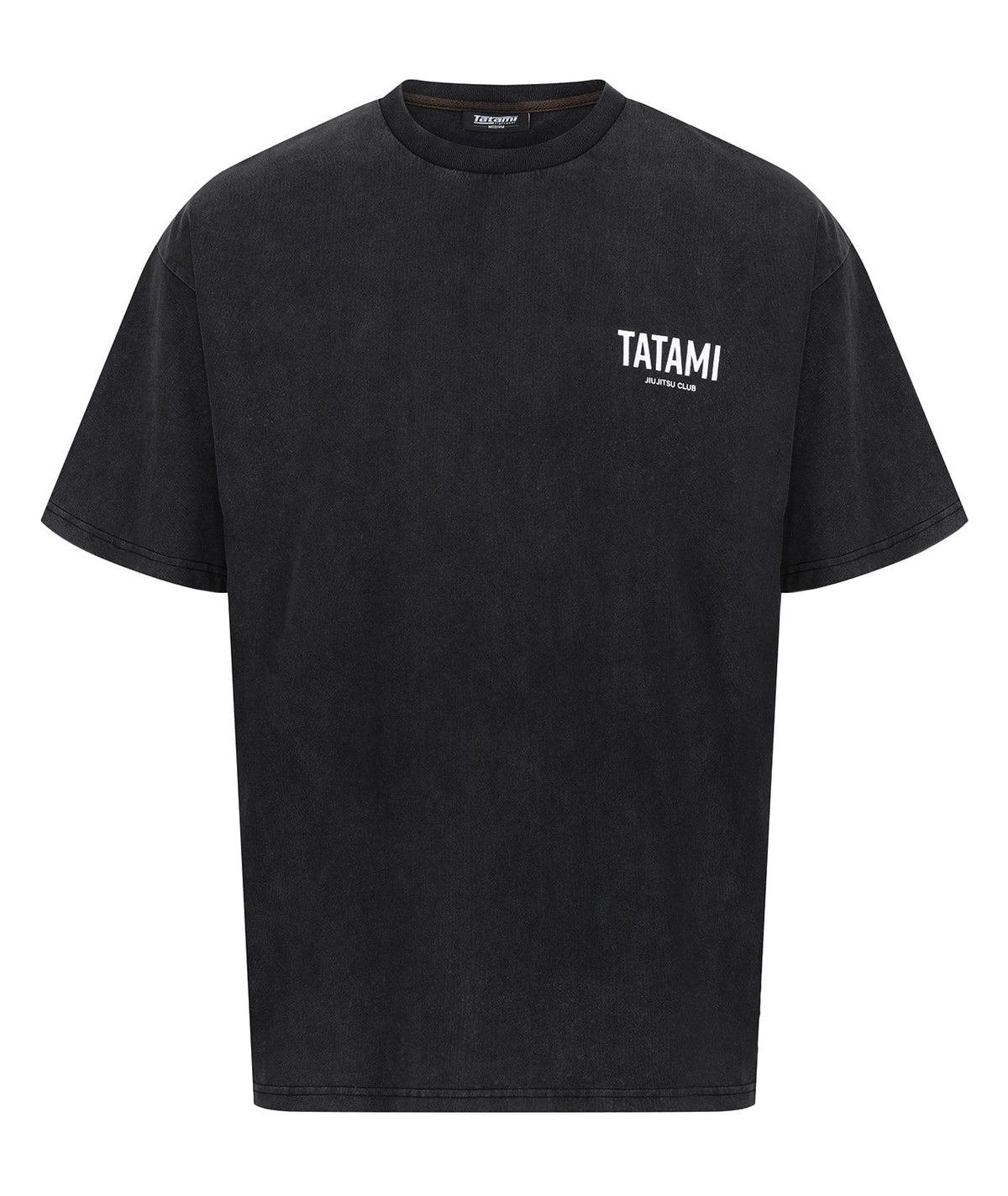 JJ Club Oversized Stonewashed Cotton T-Shirt - Grey