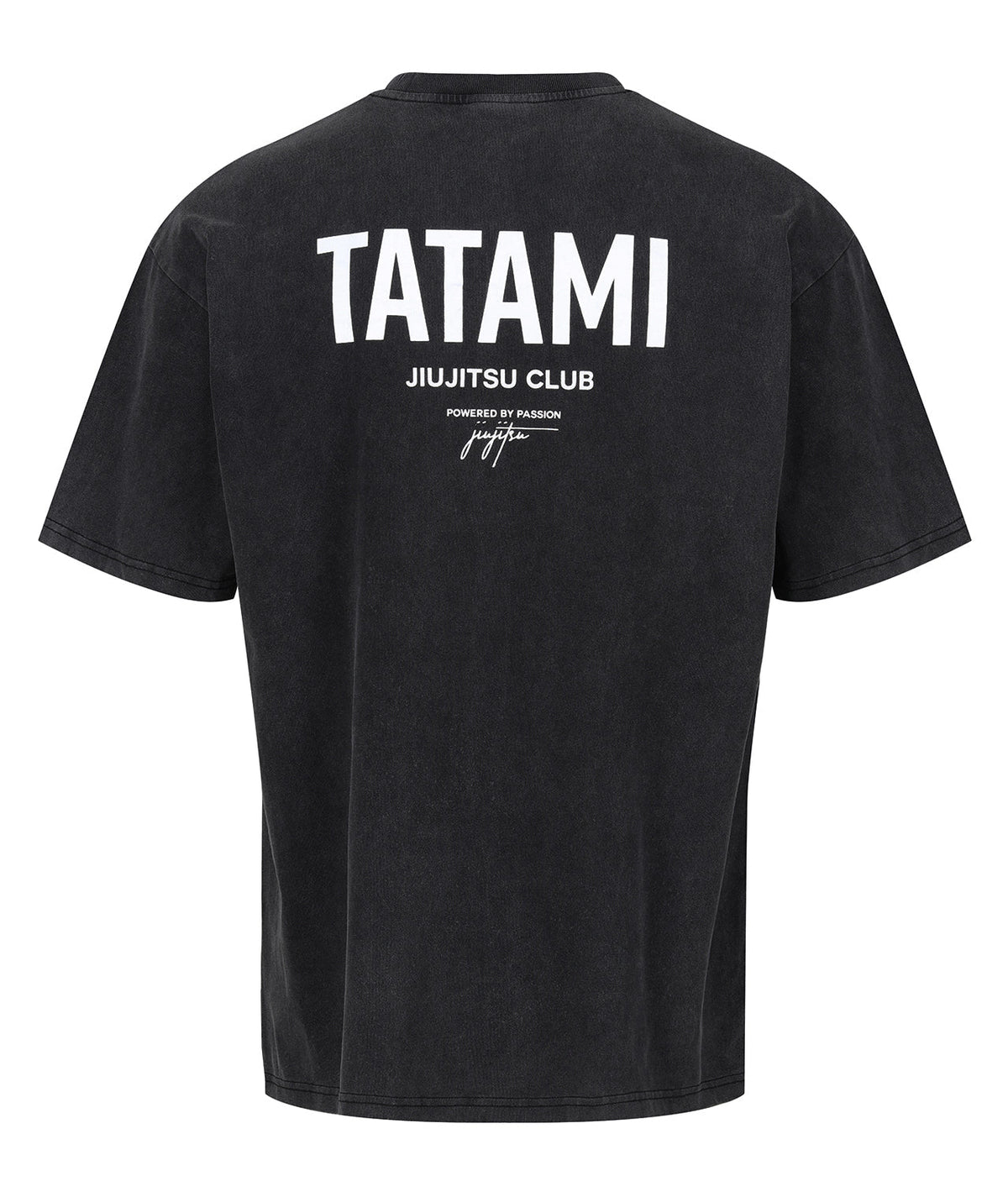 JJ Club Oversized Stonewashed Cotton T-Shirt - Grey