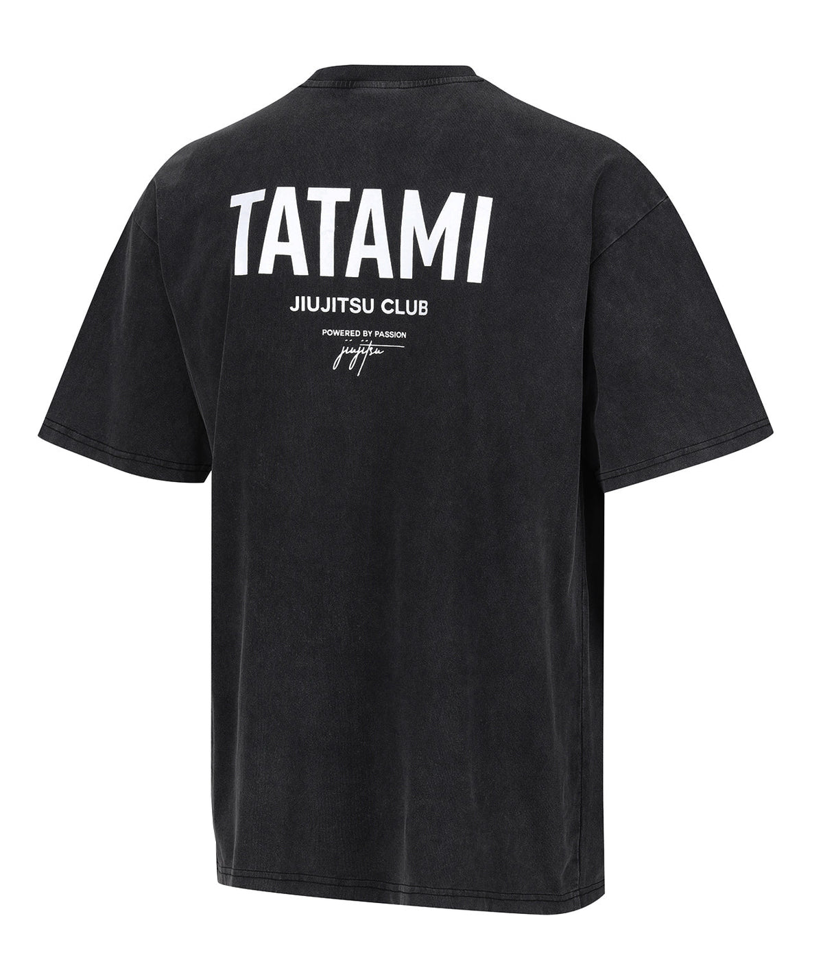 JJ Club Oversized Stonewashed Cotton T-Shirt - Grey