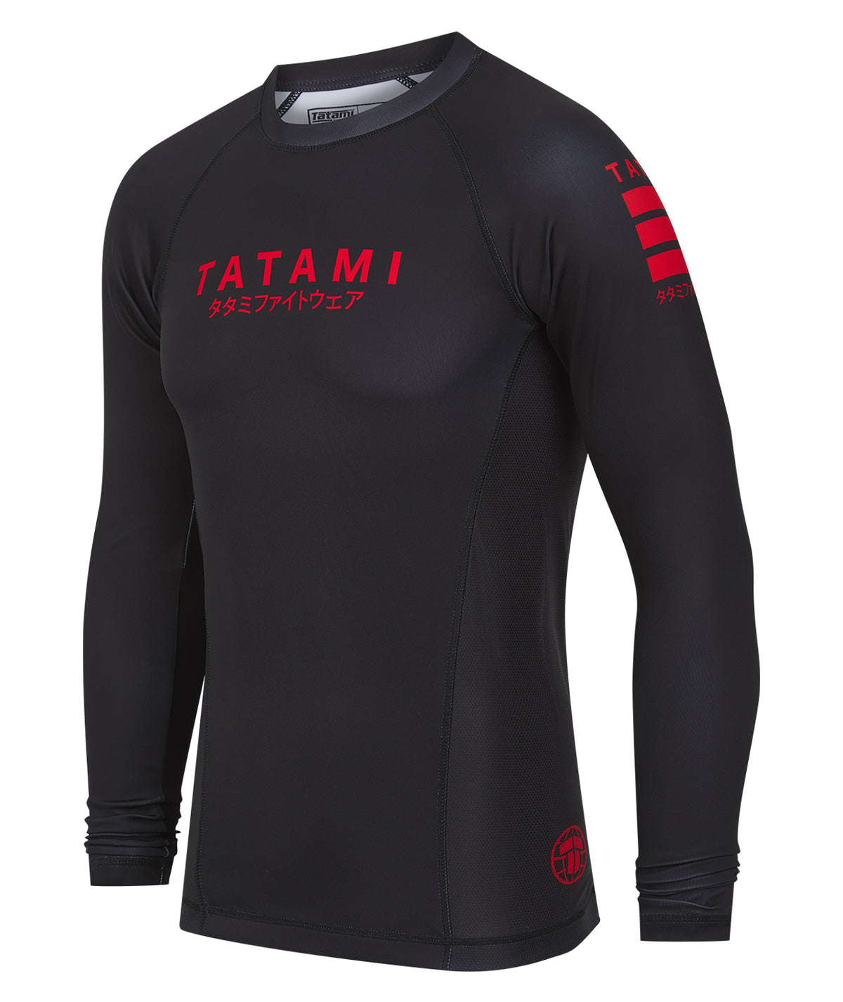 Katakana V2 Long Sleeve Rash Guard - Black