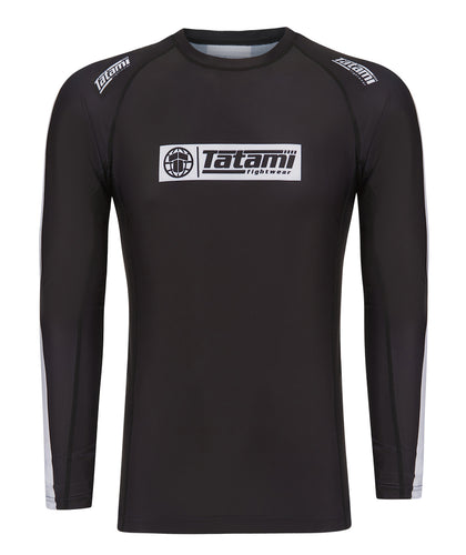IBJJF Ranked Long Sleeve Rash Guard - Black