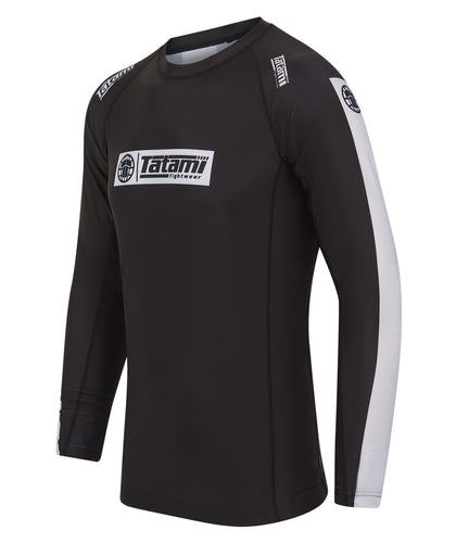 IBJJF Ranked Long Sleeve Rash Guard - Black
