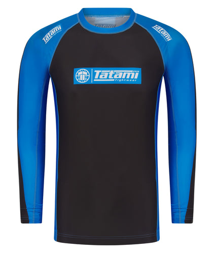 IBJJF Ranked Long Sleeve Rash Guard - Blue